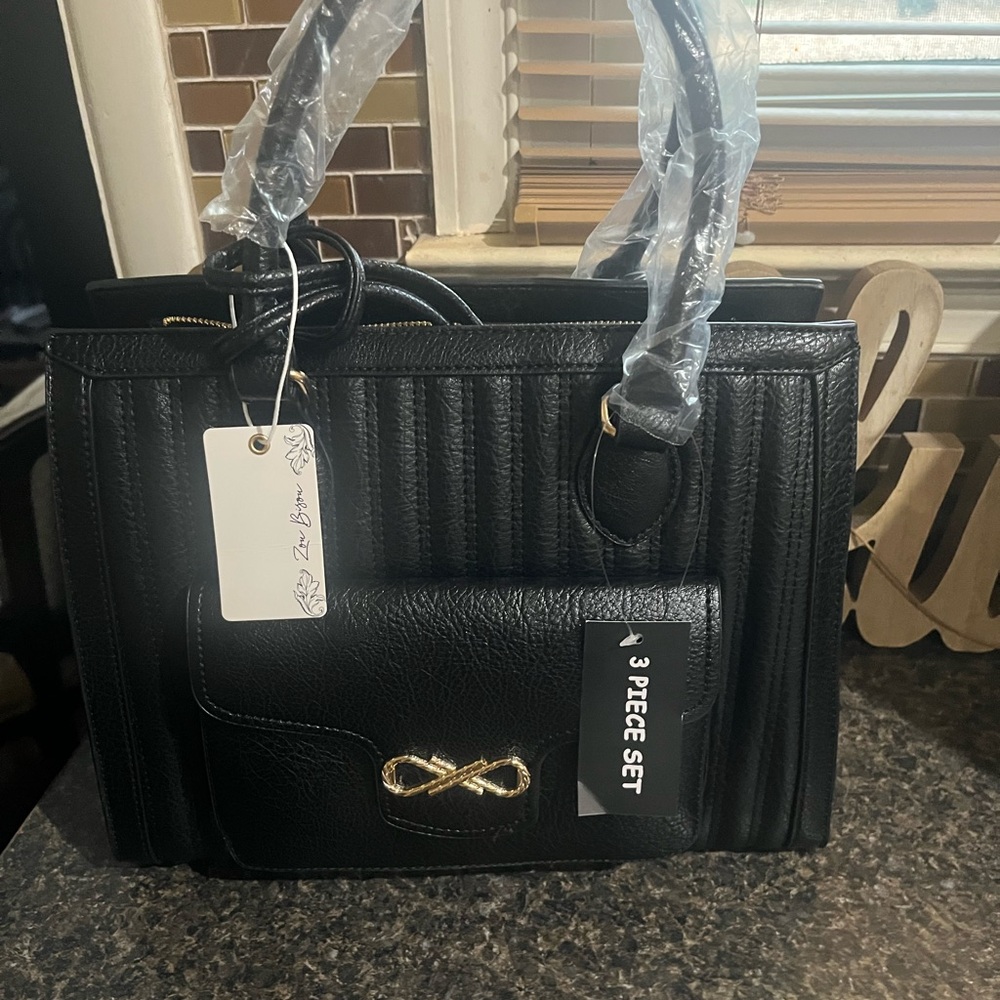Black Women's Bag Set